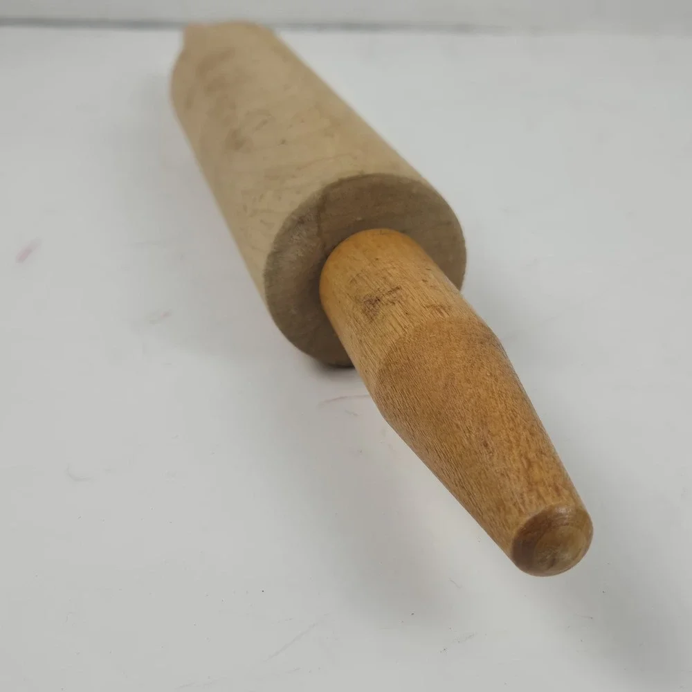 Vtg Primitive Wooden Rolling Pin 15